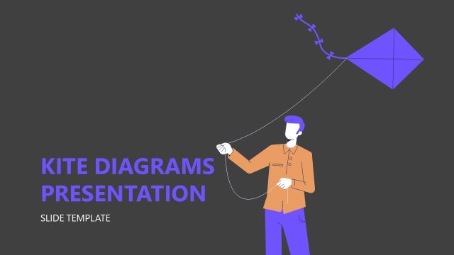 Kite Diagrams Slide with Dark Background