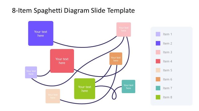 8-Item Spaghetti Diagram Presentation Template