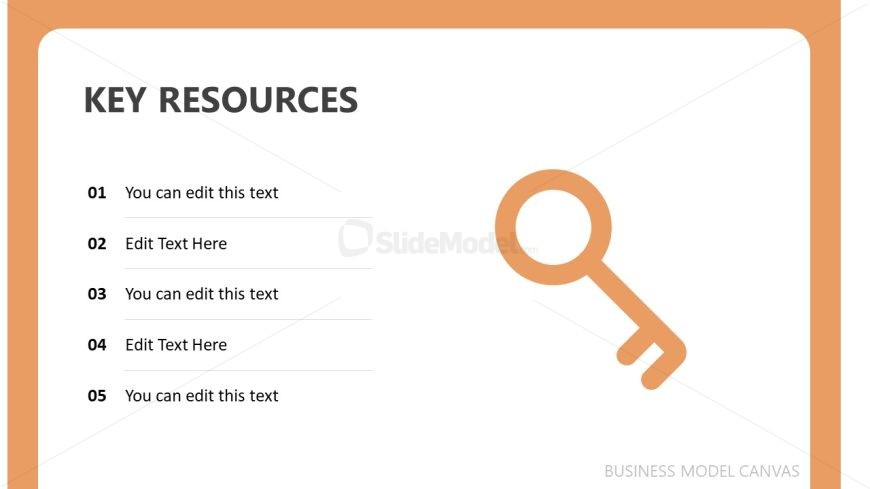 Creative Business Model Canvas Template Slide