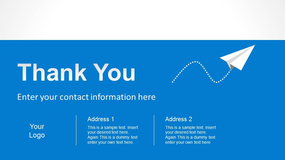 Simple Thank You Slide Designs for PowerPoint - SlideModel