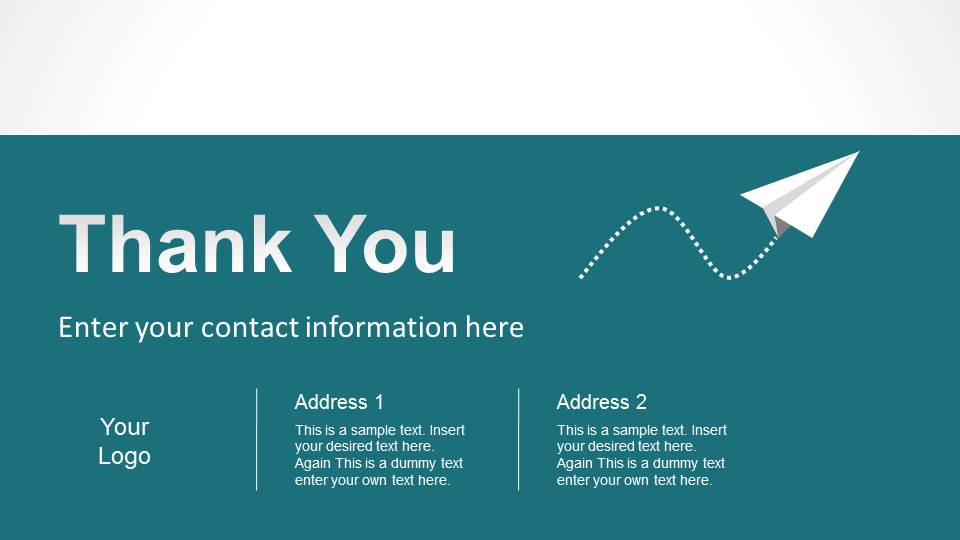 Simple Thank You Slide Designs For Powerpoint Slidemodel