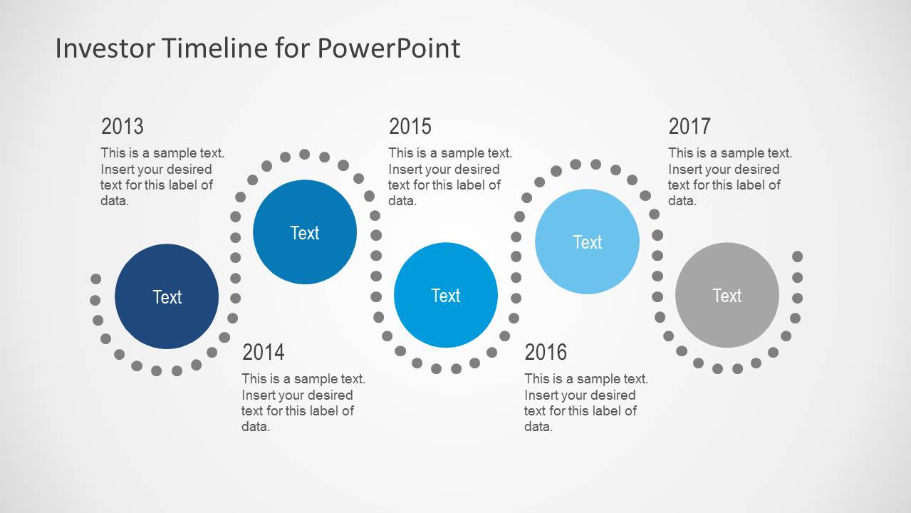 chart 1 template bar year SlideModel Investor Slides  for PowerPoint Timeline