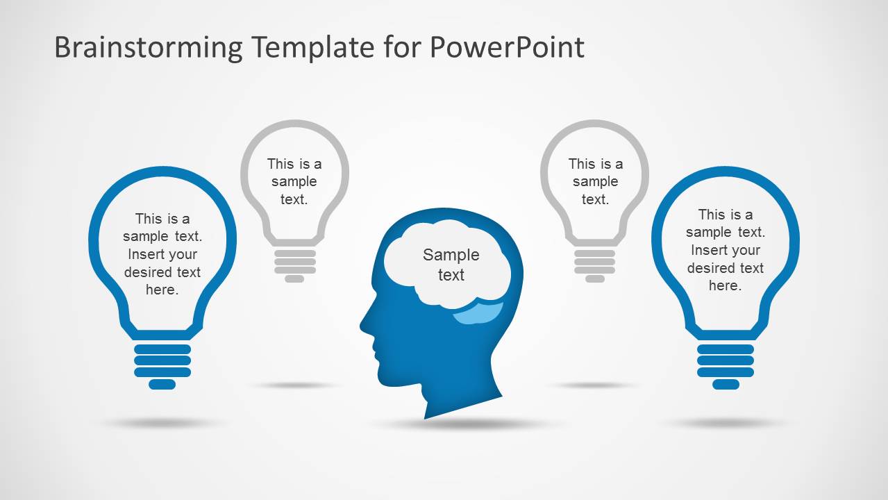 Brainstorming PowerPoint Template SlideModel