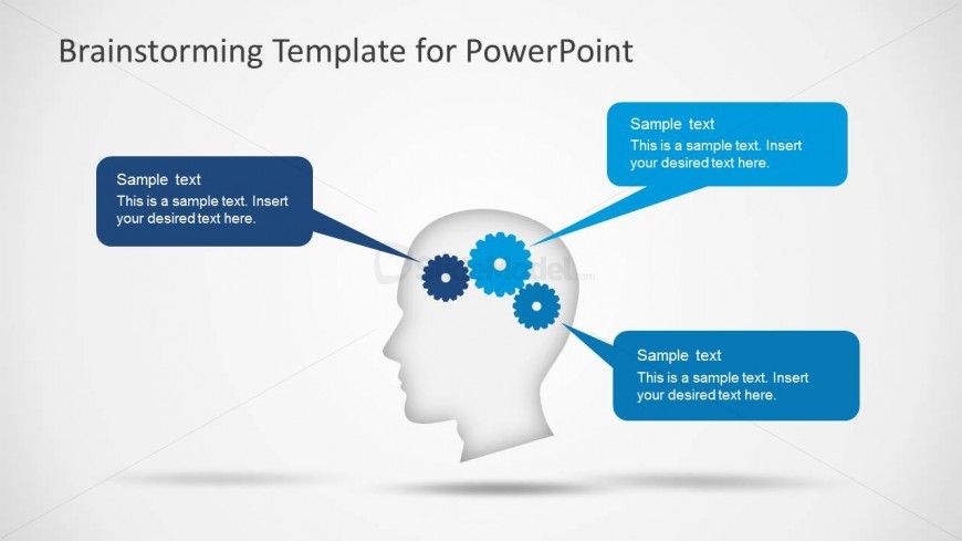 PowerPoint Shapes Featuring Brainstorming Ideas