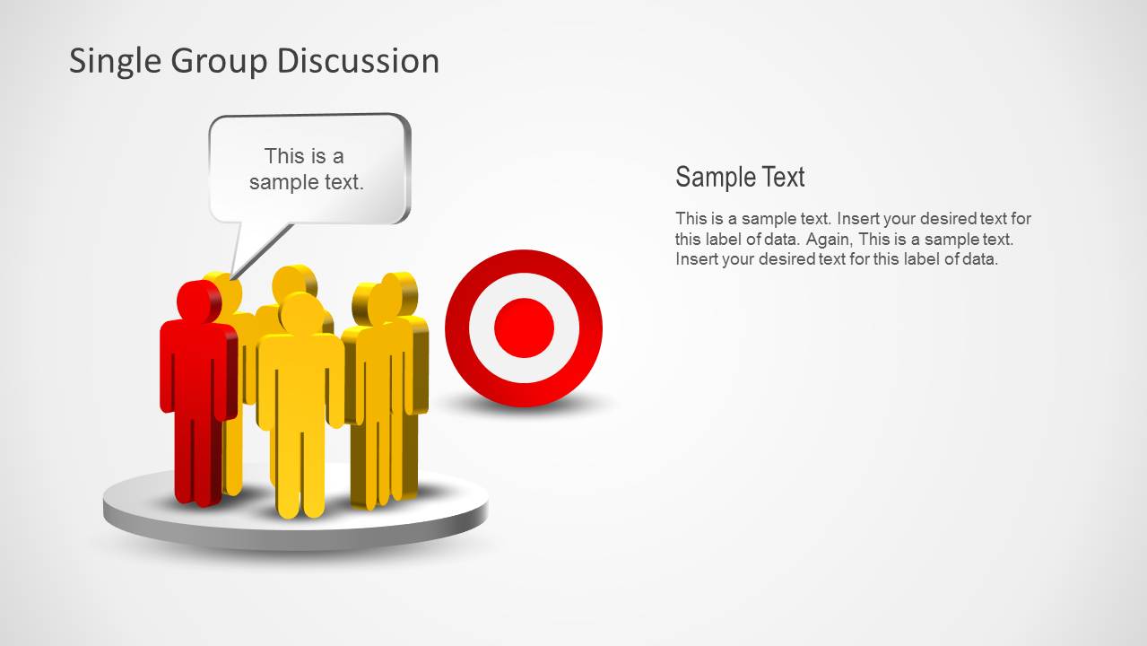 Group Discussions & Team Goals Template for PowerPoint - SlideModel