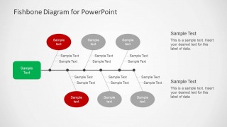 Creative Fish Bone Diagram for PowerPoint