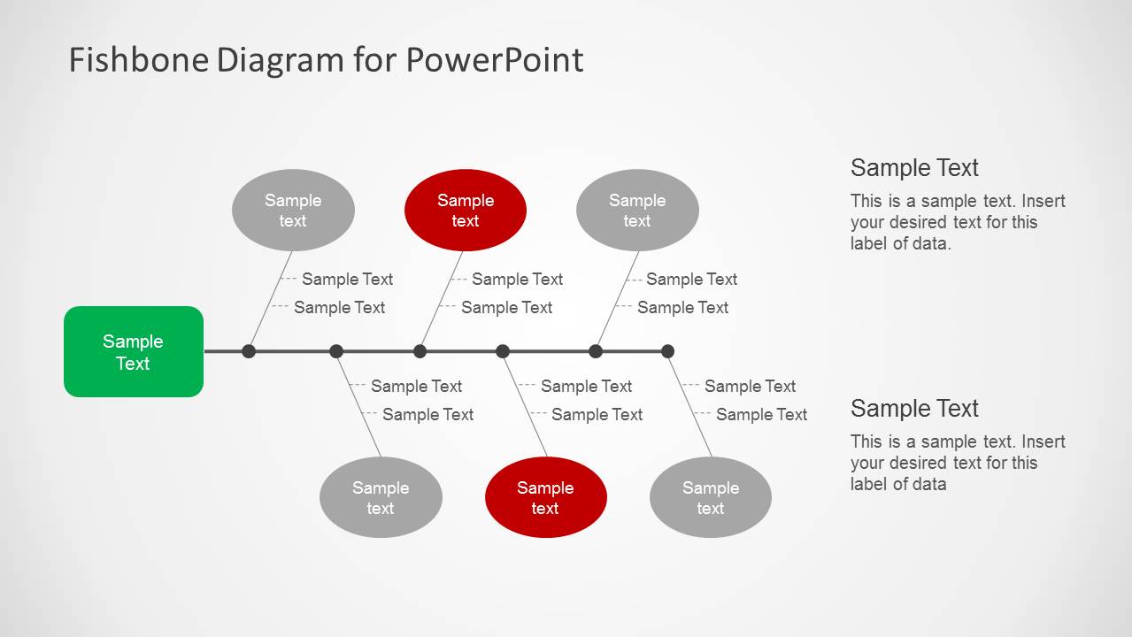 Simple Fishbone Diagram For Powerpoint Slidemodel