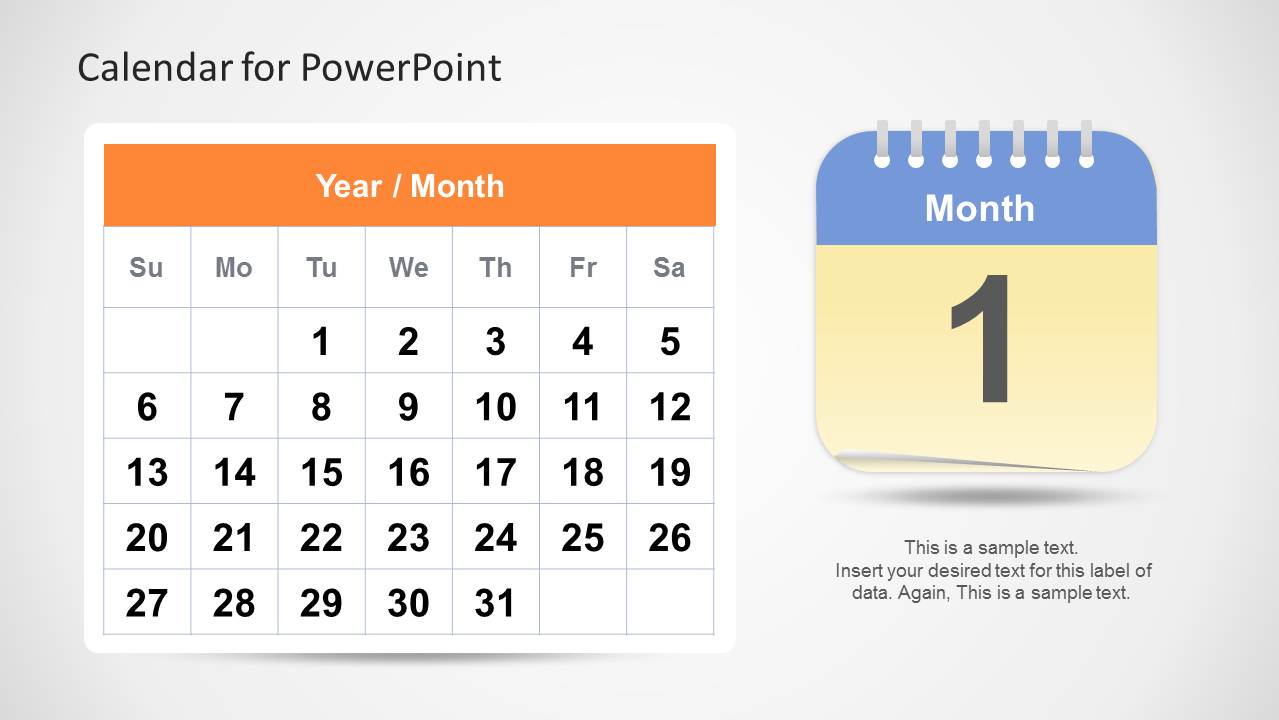 Calendar Template for PowerPoint - SlideModel