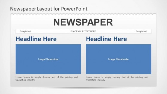 Newspaper PowerPoint Template - SlideModel