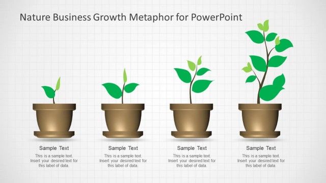 Nature Business Growth Metaphor Template for PowerPoint