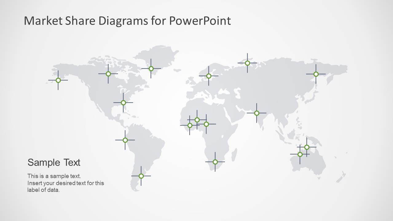 Market Share Diagrams For Powerpoint Slidemodel 9025