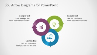 PowerPoint Circular Diagrams with Looping Arrows