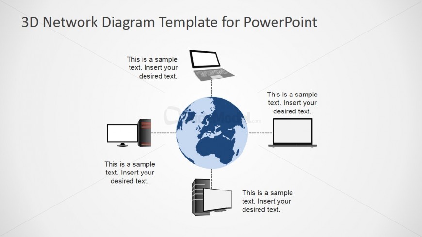 PowerPoint Diagram World Area Network