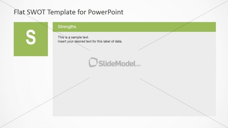 PowerPoint SWOT Analysis Template Strengths Slide