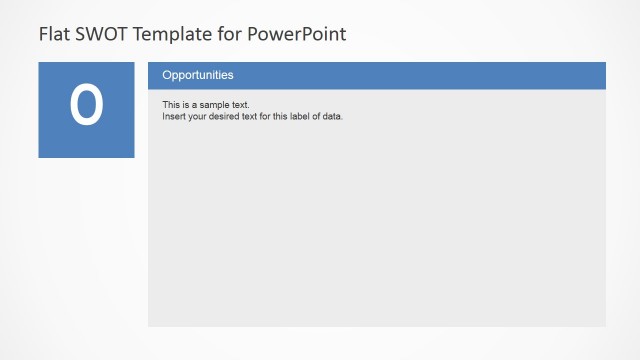 SWOT Analysis Flat Design Opportunities Slide