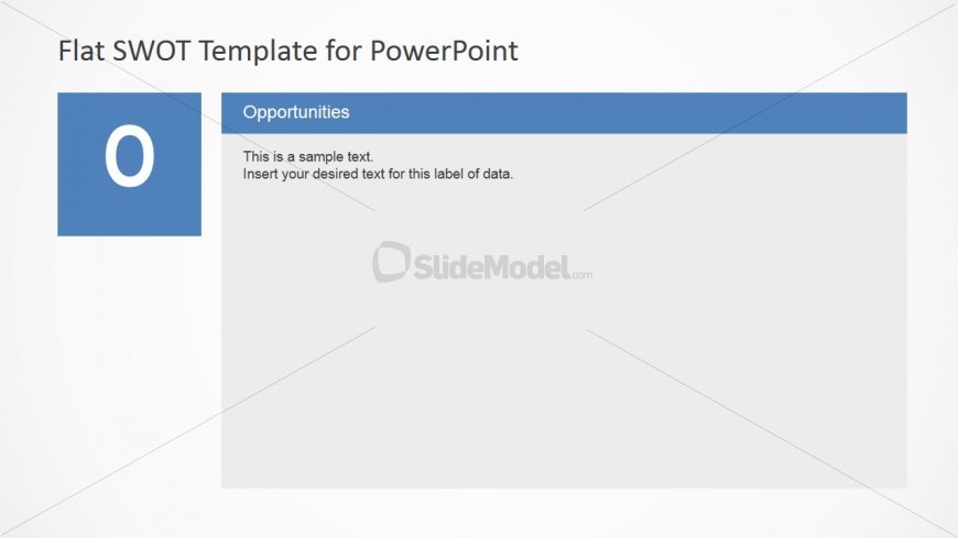 PowerPoint Flat Design SWOT Analysis Opportunities Description