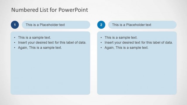 Two Comparing Values Table Design for PowerPoint