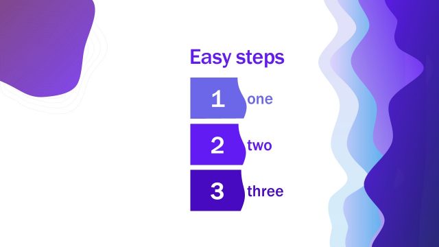 Easy Steps 3-Item Diagram Layout 3