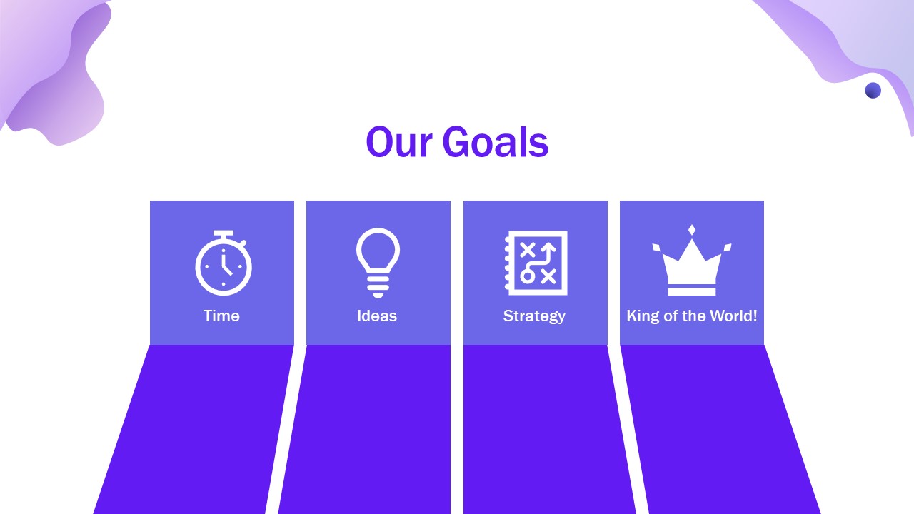 Set one Goals Slide - Animated Powerpoint template 