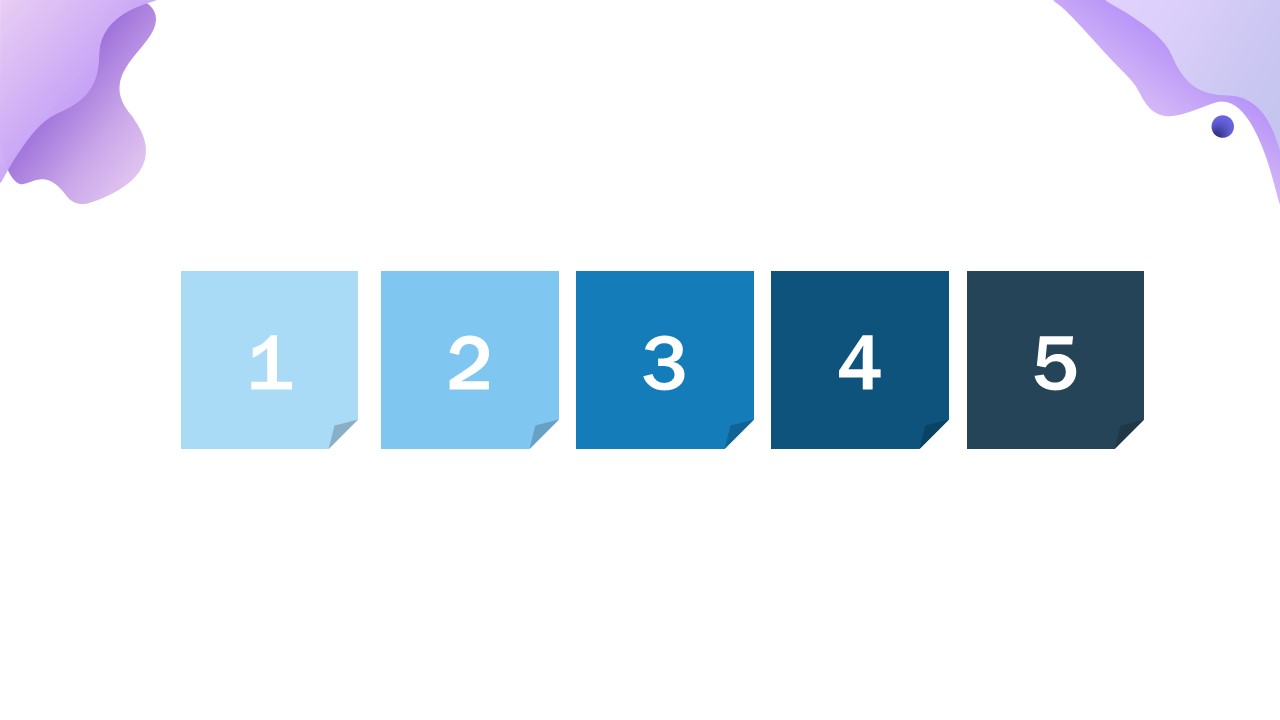 Six- Step Animated PPT Template Numerical Placeholder Diagram