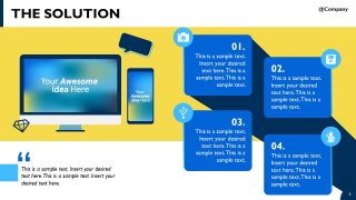 Investors Pitch Incubator Template - Solution Slide