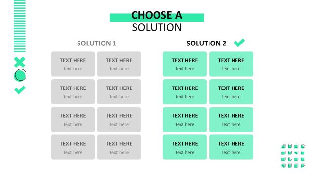 Creative Comparison Tables PowerPoint Template