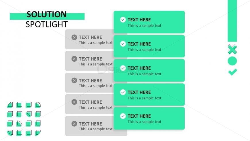 Comparison Tables Creative Presentation Slide