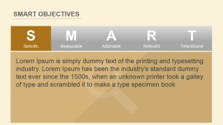 PowerPoint SMART Objectives Specific Slide