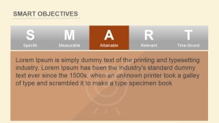 PowerPoint Slide Attainable Criterion SMART Goals