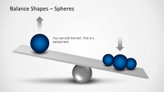 Balance Shapes for PowerPoint with Spheres in the Slide Design