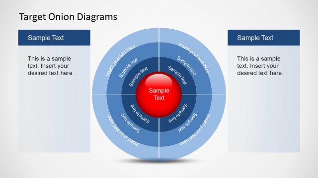 Target Onion Diagram for PowerPoint
