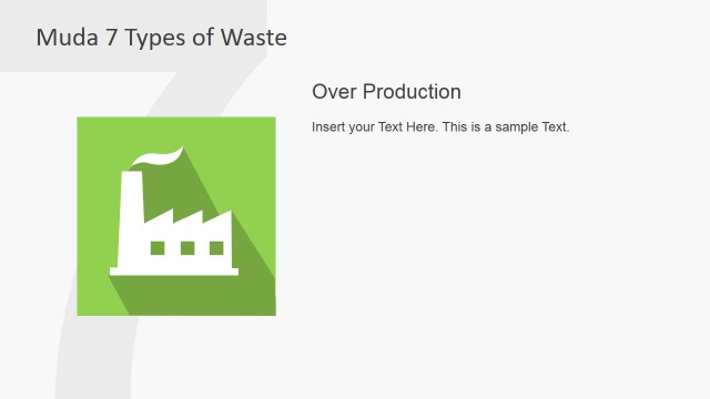 Over Production Clipart Slide for Muda Waste Type