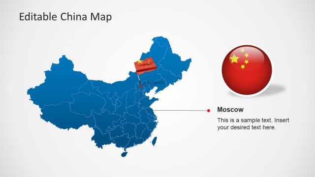 PowerPoint Template of China Map