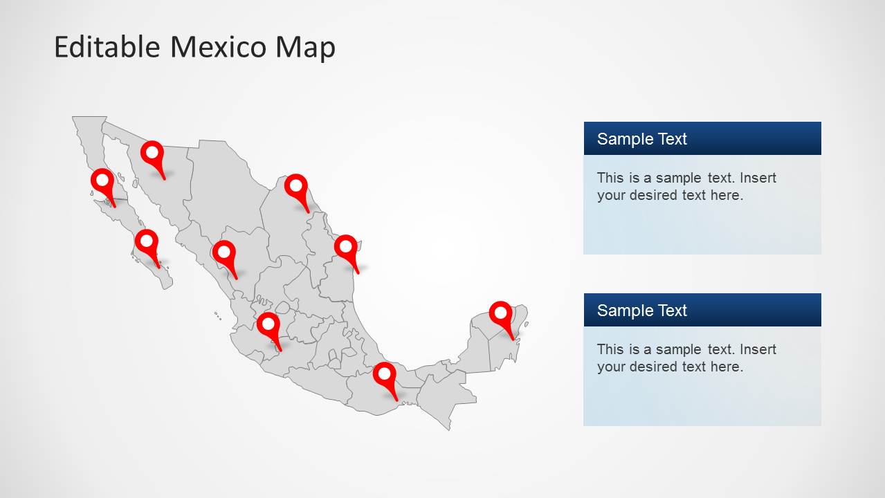Editable map San Luis Potosi Mexico PDF