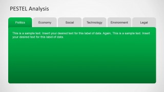 PESTEL Tabbed Menu Template for PowerPoint