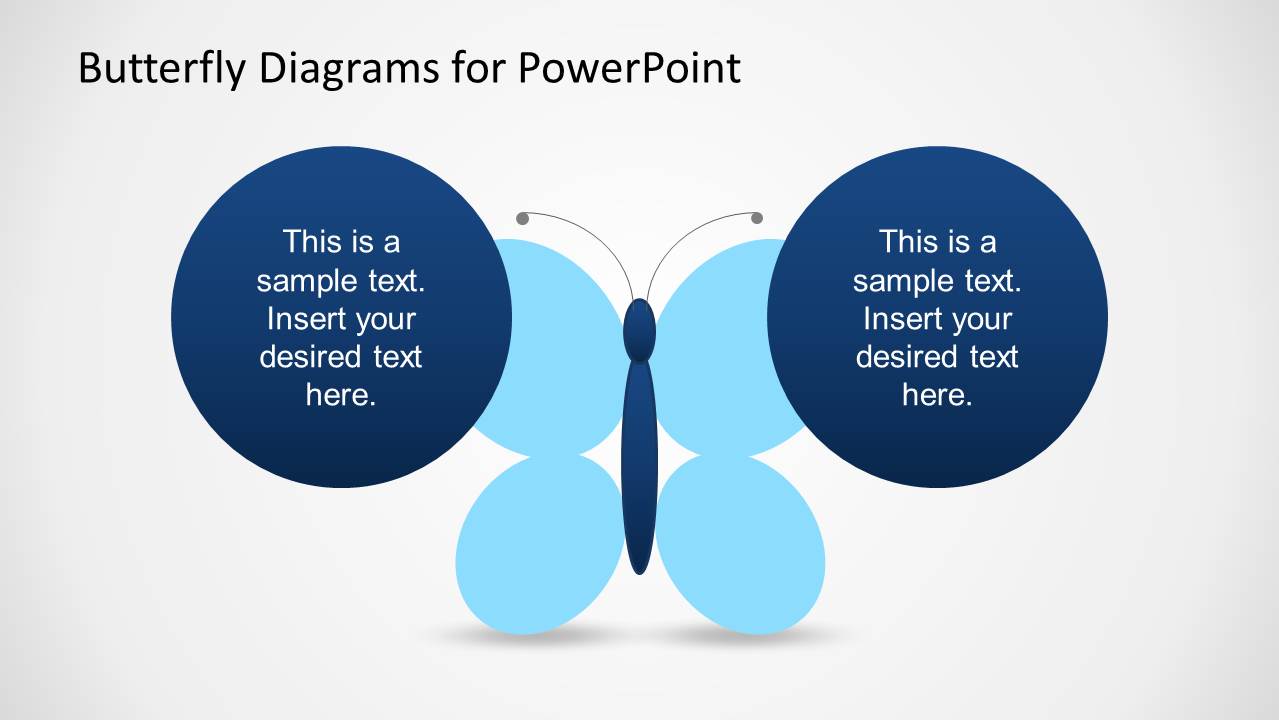Creative Butterfly Diagrams For Powerpoint