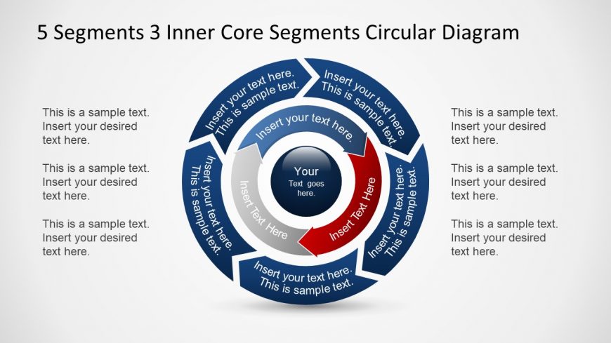 Concentric Circular DIagram with Editable Text