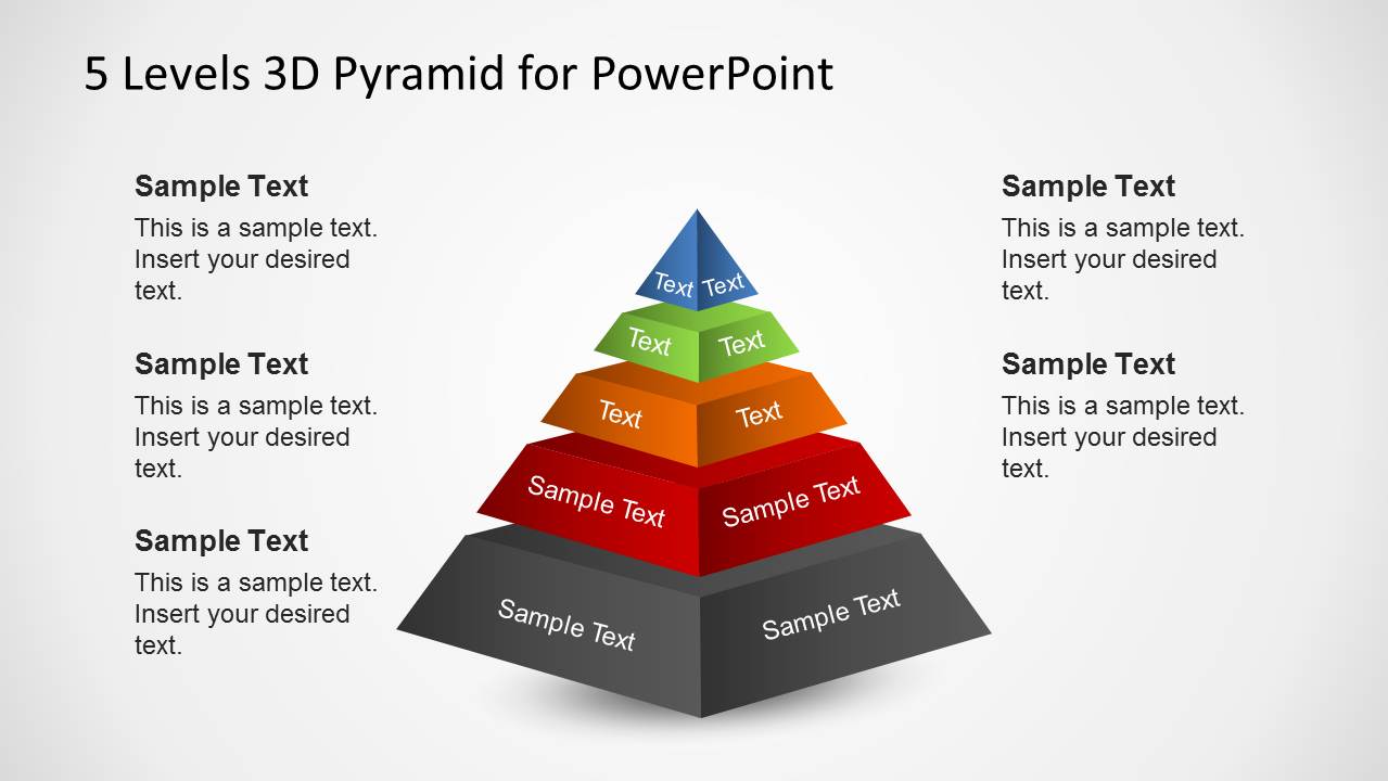 3d Pyramid Template For Powerpoint With 5 Segments Slidemodel Vrogue