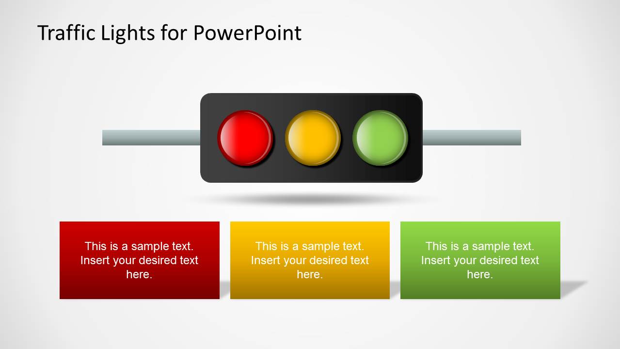 Traffic Lights PowerPoint Template SlideModel