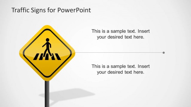 Pedestrian Crossing Traffic Sign for PowerPoint