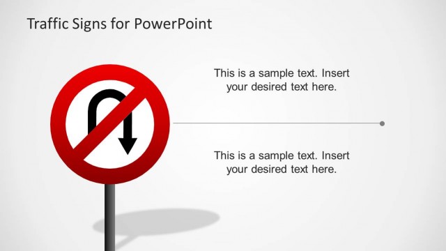 No U-Turns Shape for PowerPoint