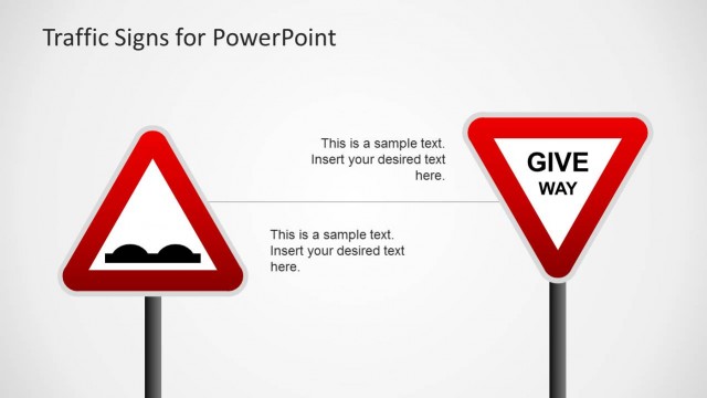 Two Traffic Signs for PowerPoint Presentations