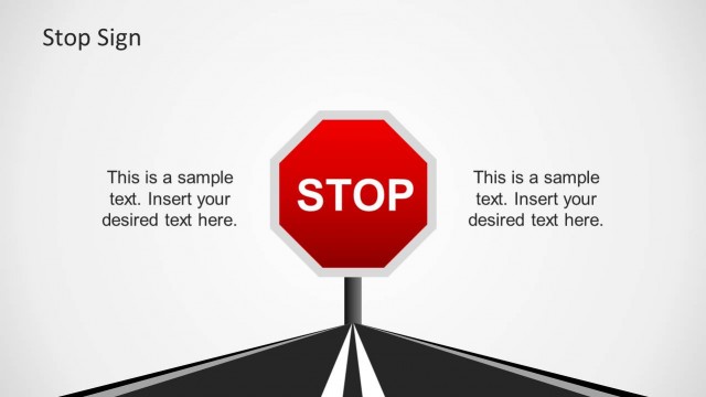 Red Stop Sign for PowerPoint Presentations