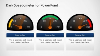 3 Speedometer Shapes for PowerPoint Dashboards