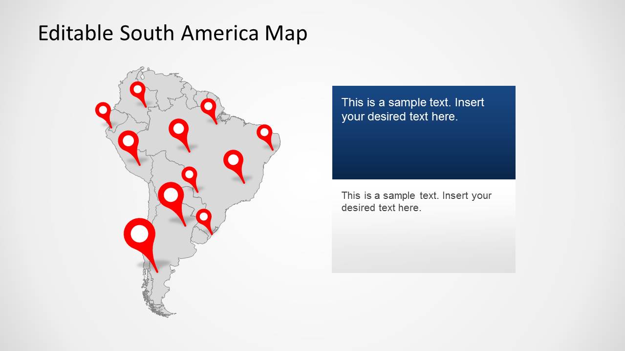 South America Map Template for PowerPoint - SlideModel