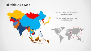 Asia Map Template for PowerPoint - SlideModel