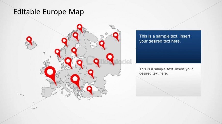 PowerPoint Template of Political Outline Europe Map