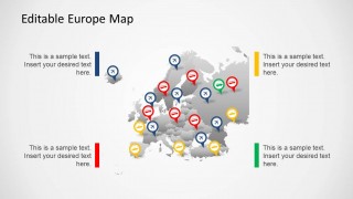 Editable PowerPoint Europe Map