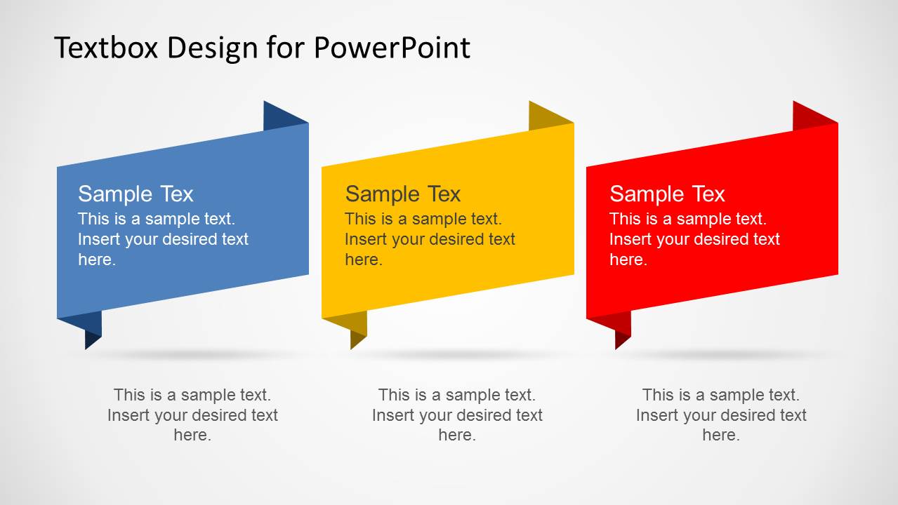 3 Creative Text Boxes Slide Design Slidemodel