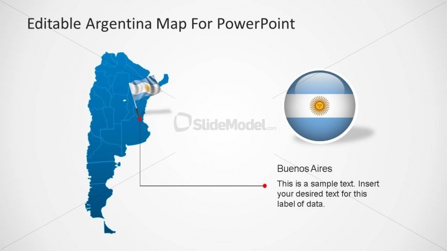Buenos Aires Capital PowerPoint Map